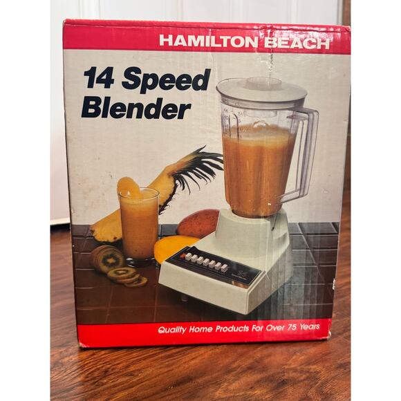 Vintage HTC Sealed New in Box 50s Hamilton Beach Blender Model 610w 14 Speed - Picture 6 of 7